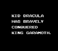 une photo d'Ã©cran de Kid Dracula sur Nintendo Game Boy